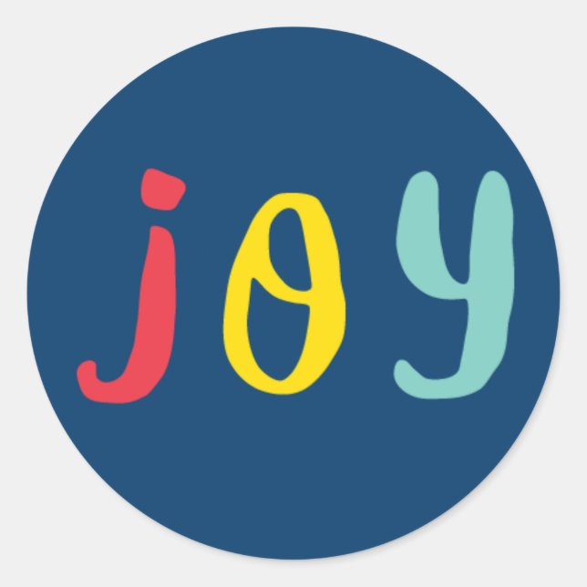 Immer helle Freude Multi-Color | Aufkleber für den (Vorderseite)