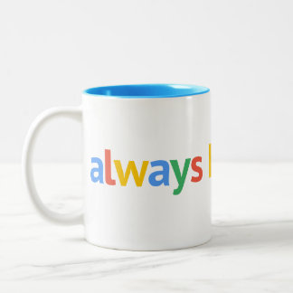 Immer historisieren zweifarbige tasse