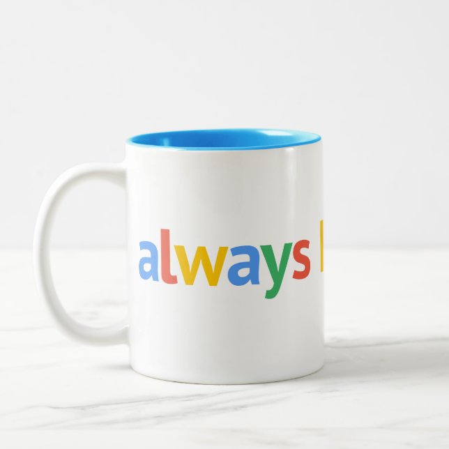 Immer historisieren zweifarbige tasse (Links)