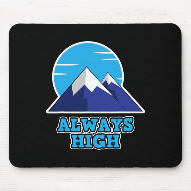 Immer hoch bei Outdoor-Fans - Wandern  Mousepad (Vorne)