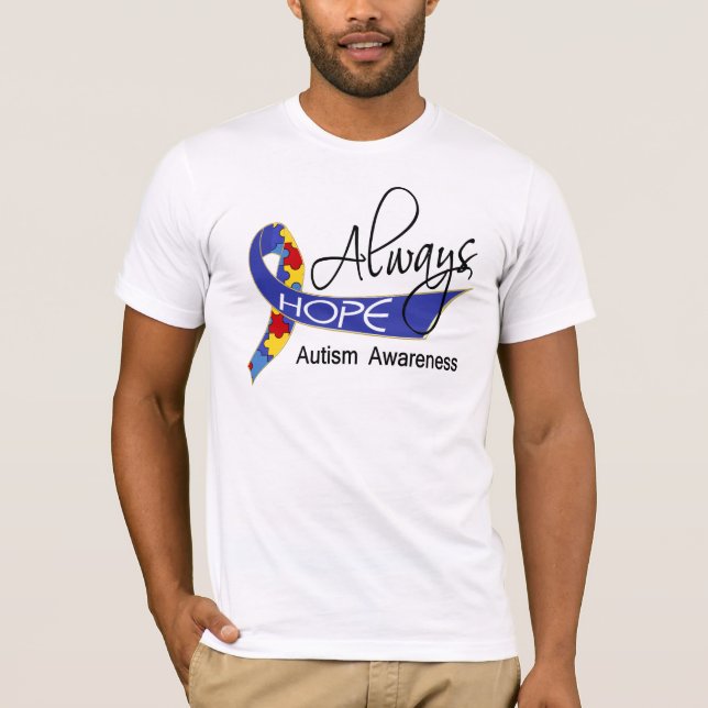 Immer Hoffnung Autismus T-Shirt (Vorderseite)