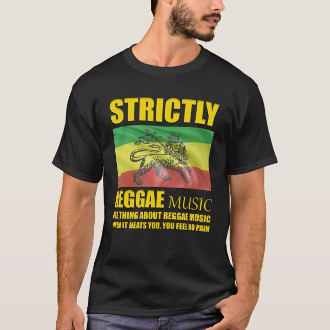 Immer hören Reggae Music Rastafarian T-Shirt (Vorderseite)