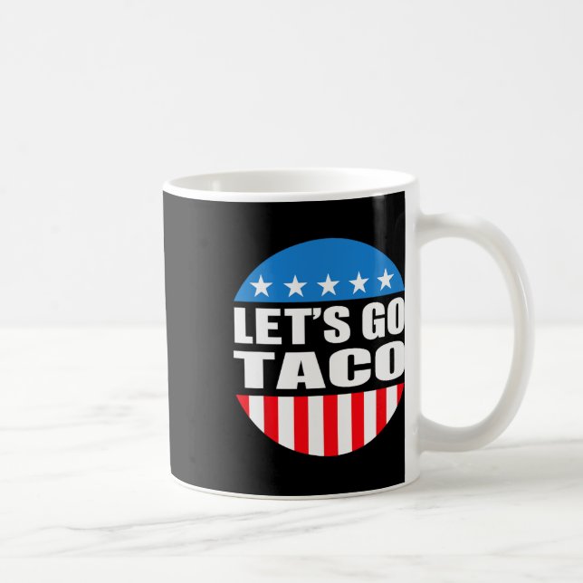 Immer Hühner raus gehen Taco Funny Meme Kaffeetasse (Rechts)