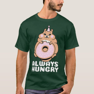 Immer hungriger Hamster mit Donut-Geschenk (2) T-Shirt