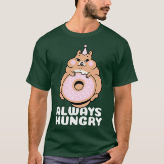 Immer hungriger Hamster mit Donut-Geschenk (2) T-Shirt