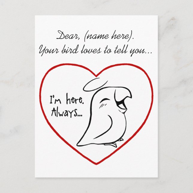 Immer im Herzen Postkarte (Vorderseite)