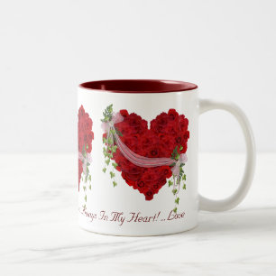 Immer im Herzen Zweifarbige Tasse