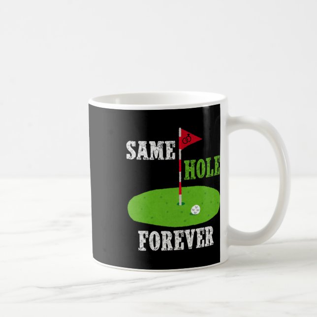Immer im selben Loch Bräutigam Junggesellenabschie Kaffeetasse (Rechts)