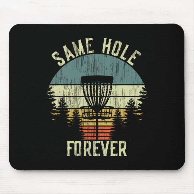 Immer im selben Loch Funny Disc Golf Junggesellena Mousepad (Vorne)