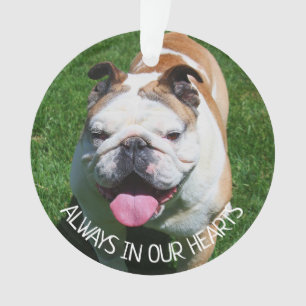 Immer in unserem Herzen, Hunde-Erinnerung Ornament