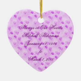 Immer in unserer Herz-Verzierung Keramik Ornament