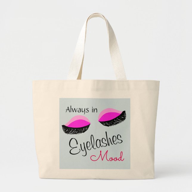 immer in Wimperntusche Sättigungsbeutel Jumbo Stoffbeutel (Vorne)