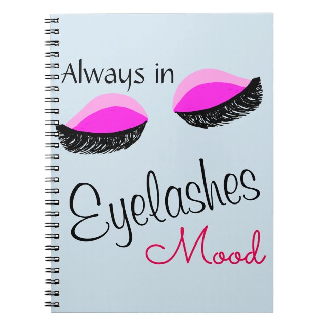 immer in Wimperntusche Sättigungsbeutel Notizblock (Vorderseite)