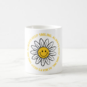 Immer lächeln Behalten Kaffeetasse