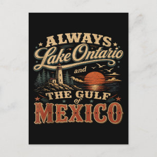 Immer Lake Ontario und der Golf von Mexiko Feiertagspostkarte