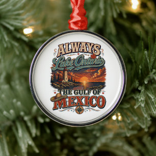 Immer Lake Ontario und der Golf von Mexiko Ornament Aus Metall