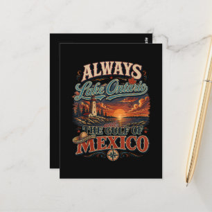 Immer Lake Ontario und der Golf von Mexiko Postkarte