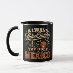 Immer Lake Ontario und der Golf von Mexiko Tasse