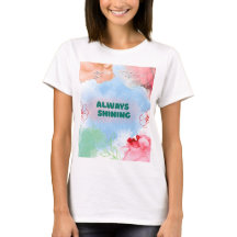 Immer leuchtendes florales Kunst Frauen T-Shirt