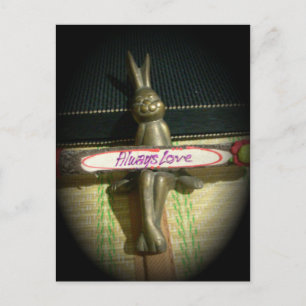 Immer Liebe Inspiration-Kaninchen-Kunstdruckdesign Postkarte