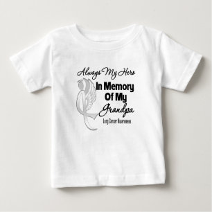 Immer mein Held im Gedächtnisgroßvater - Lungenkre Baby T-shirt