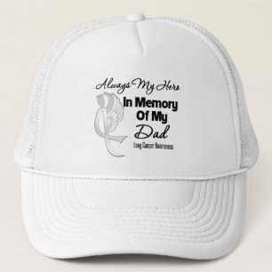 Immer mein Held im Memory Vater - Lungenkrebs Truckerkappe