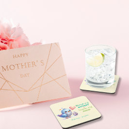 Immer meine Mutter - Bird Mum & Baby Getränkeuntersetzer