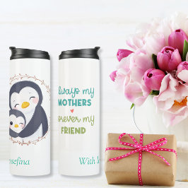 Immer meine Mutter - Penguin Mum & Baby Thermosbecher