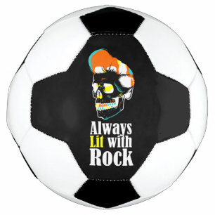 Immer mit Felsen beleuchtet Fußball