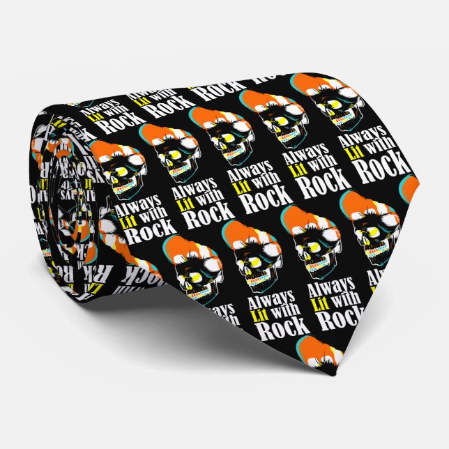 Immer mit Felsen beleuchtet Krawatte (Gerollt)