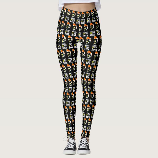 Immer mit Felsen beleuchtet Leggings (Vorderseite)