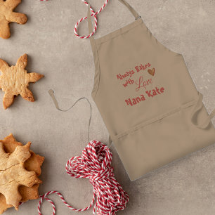 Immer mit Liebe backen Personalisiertes Oma Schürze