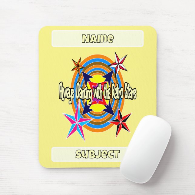 Immer mit Retro-Stars tanzen Mousepad (Mit Mouse)