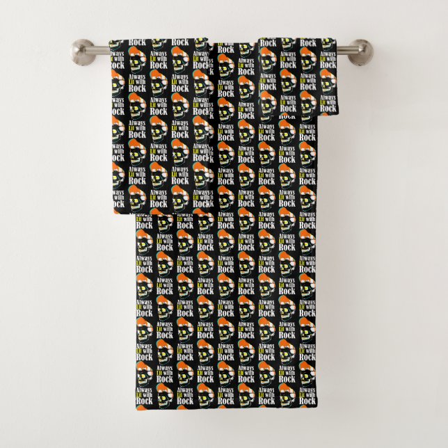 Immer mit Rock beleuchtet Badhandtuch Set (Insitu)