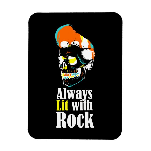 Immer mit Rock beleuchtet Magnet (Vertikal)