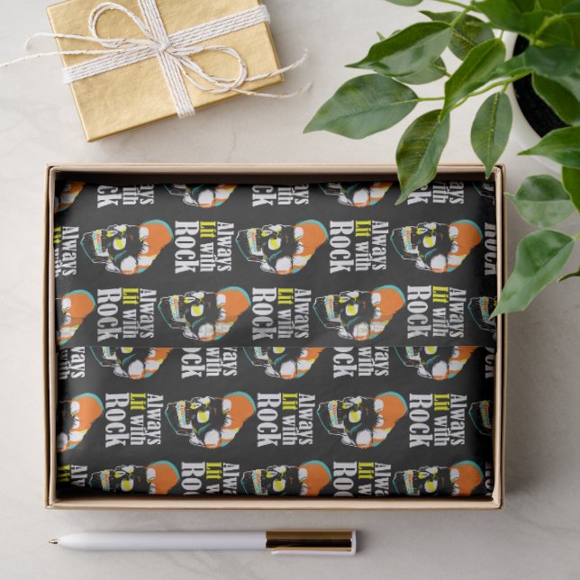 Immer mit Rock beleuchtet Seidenpapier (Geschenk)