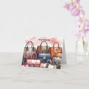 Immer modische Handtaschen-Grußkarte Karte