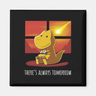 Immer morgen Dinosaurier spielen Videospiel 1 Magnet