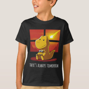 Immer morgen Dinosaurier spielen Videospiel 1 T-Shirt