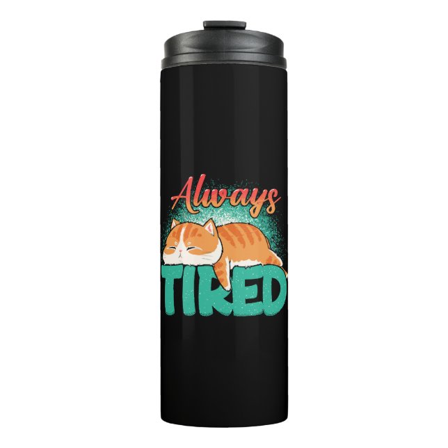 Immer müde thermosbecher (Vorderseite)
