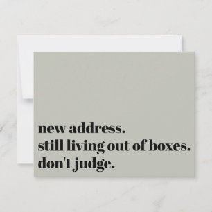 Immer noch außerhalb der Kisten leben, die Spielka Mitteilungskarte