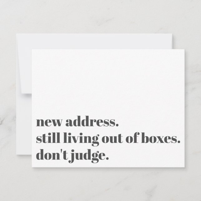 Immer noch außerhalb der Kisten leben, keine Karte (Vorderseite)