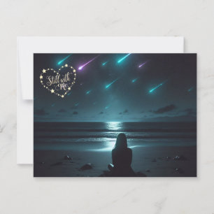 Immer noch bei mir – Trauer Unterstützungs-Postkar Postkarte