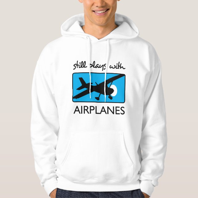 Immer noch mit Flugzeugen Hoodie (Vorderseite)