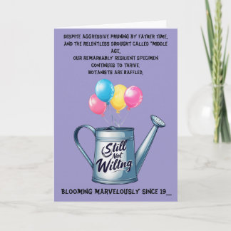 Immer noch nicht Wild: Humorales Altern der Geburt Einladung