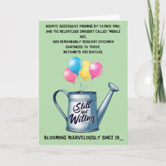 Immer noch nicht Wild: Humorales Altern der Geburt Einladung