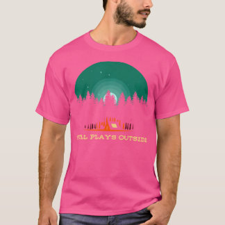 Immer noch spielt Outdoor Camping Summer Camper Tr T-Shirt