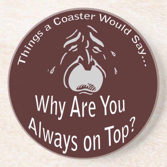 Immer oben auf dunklem Untersetzer (Vorne)