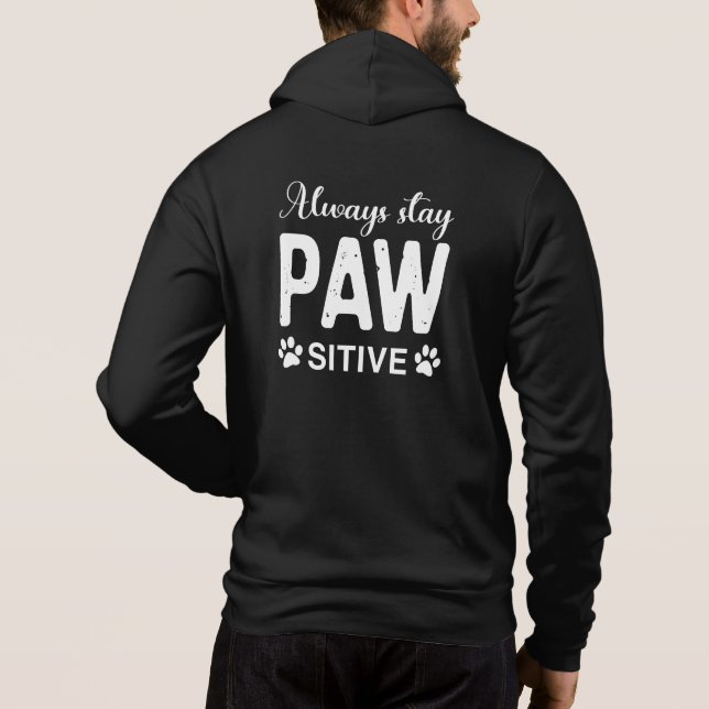 Immer PAW-positiv bleibe Hoodie (Rückseite)