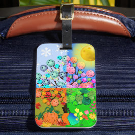 Immer Picklebens Jahreszeit Winter Frühling Herbst Gepäckanhänger